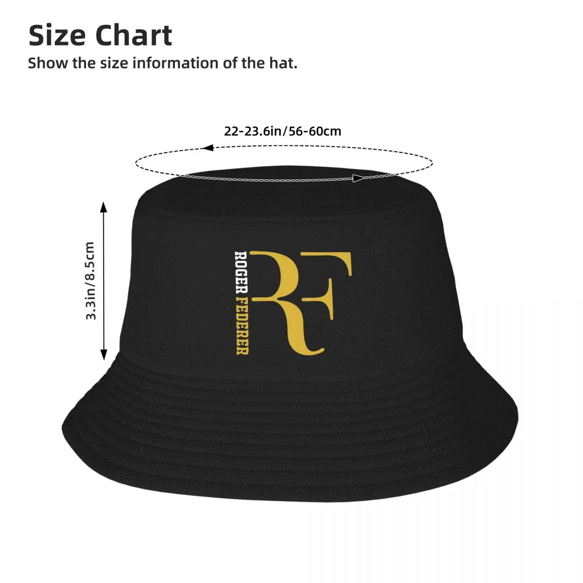 Roger Federer Bucket Hat Panama Hat Children Bob Hats Fashion Fisherman Hats Summer Beach Fishing Unisex Caps