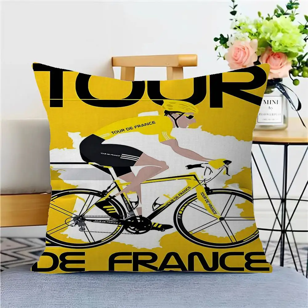 جولة F-فرنسا غطاء الوسادة المخدة المفروشات أريكة رمي وسادة ديكور المنزل المخدة #5