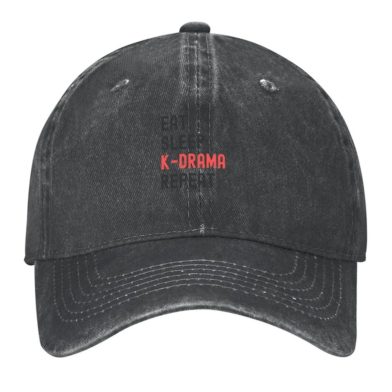 

Eat Sleep K-Drama Repeat Baseball Cap hats for men Streetwear Sports Cap Rugby Mens Tennis Women's