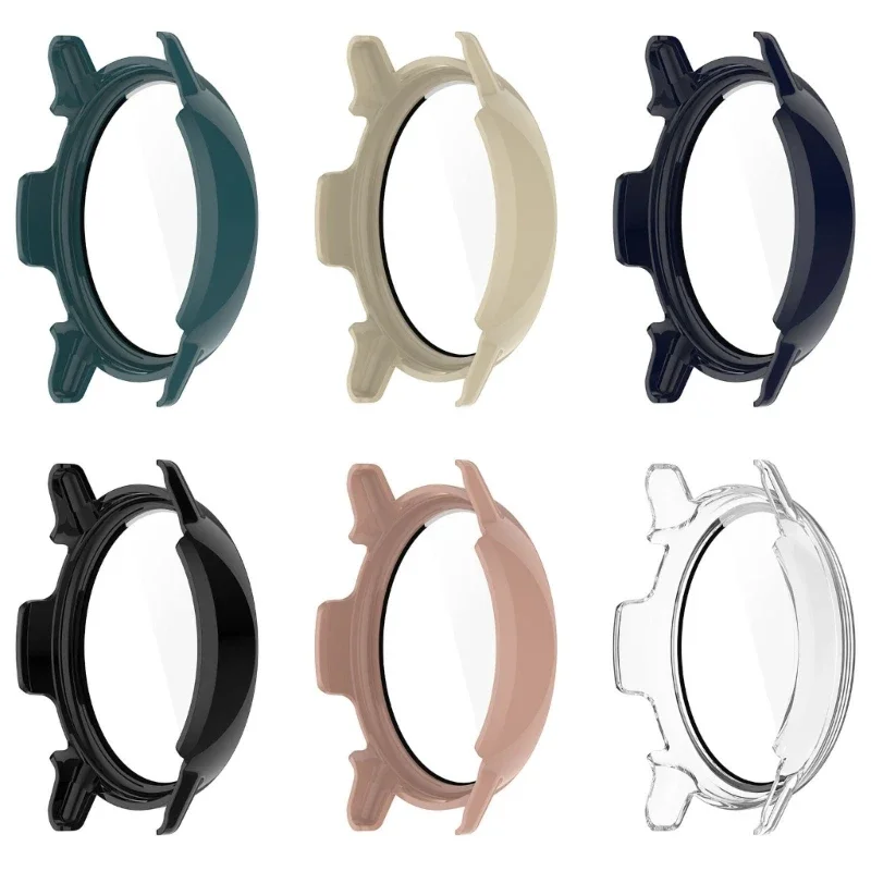 Schutzhülle aus gehärtetem Glas für Garmin vivo active 5 active 5 Smart Watch Schutzhülle Stoßstangen schale