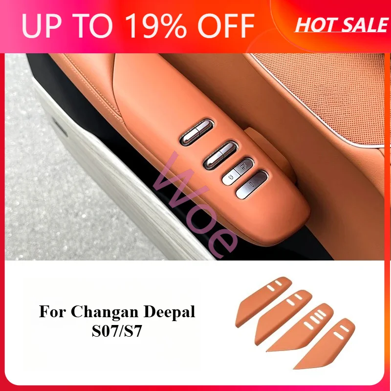 Woe Window Switch Panel Cover for Changan Deepal S07 S7 ABS Button Stickers Decoration LHD RHD Lift Control
