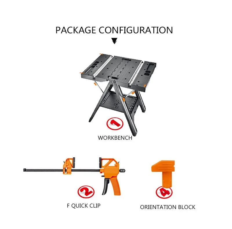 WX051 Multifunctional Portable Woodworking Saw Table Fast Fixing Saw Frame Folding Table Handheld Cutting Machine Worktable