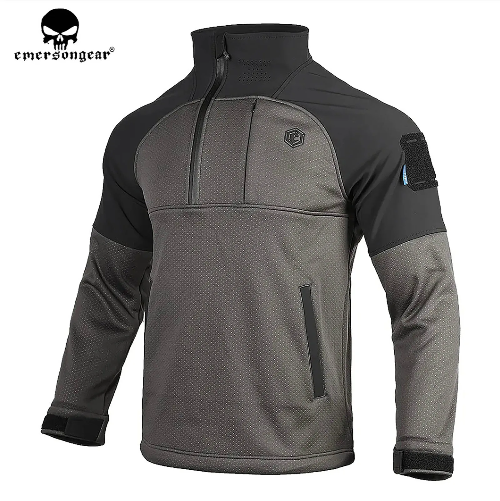 emersongear New Tactical Men Functional Fleece Sweater Windbreaker Breathable Jacket Coat Warm Zipper Pocket Hunting Clothes