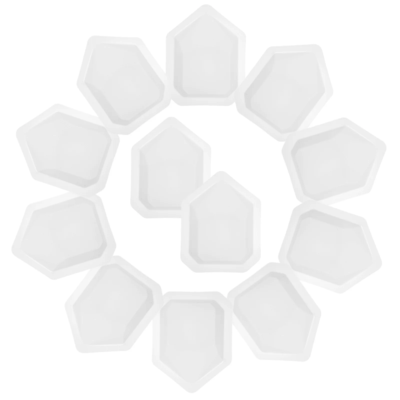 20 Pcs Weighing Dish Laboratory Tray Small Diamond Plastic Plates Reusable Boats Pans