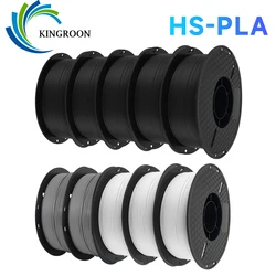 KINGROON High Speed PLA Filament 1.75mm New HS-PLA 3D Printer Filament For 30-500mm/s Fast Printing Rapid PLA 5kg 10kg Mix Color
