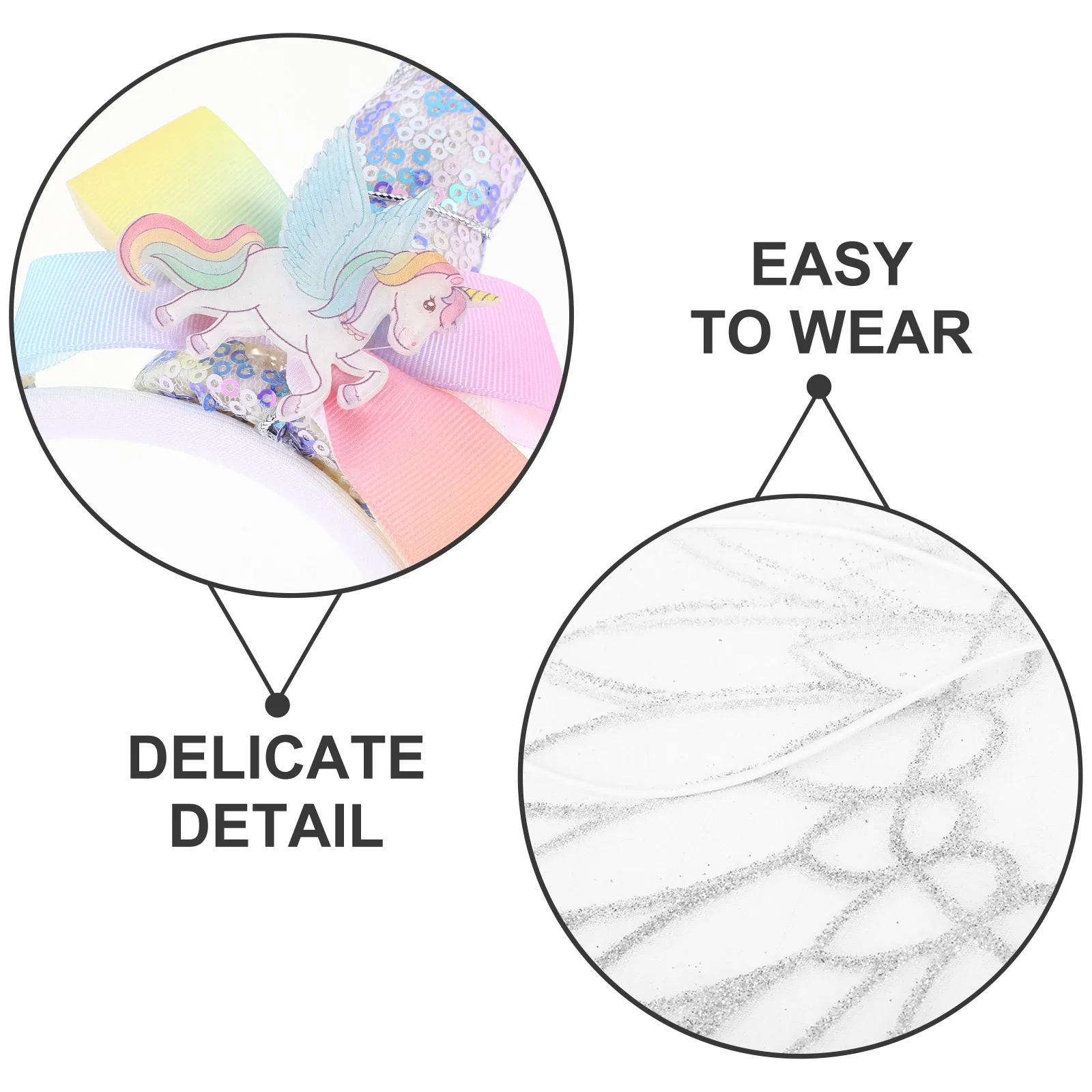 Conjunto de disfraz de fiesta de cumpleaños para niños, diadema con orejas de Animal suave, mariposa acrílica para vestido de Pascua, disfraz para niñas y niños