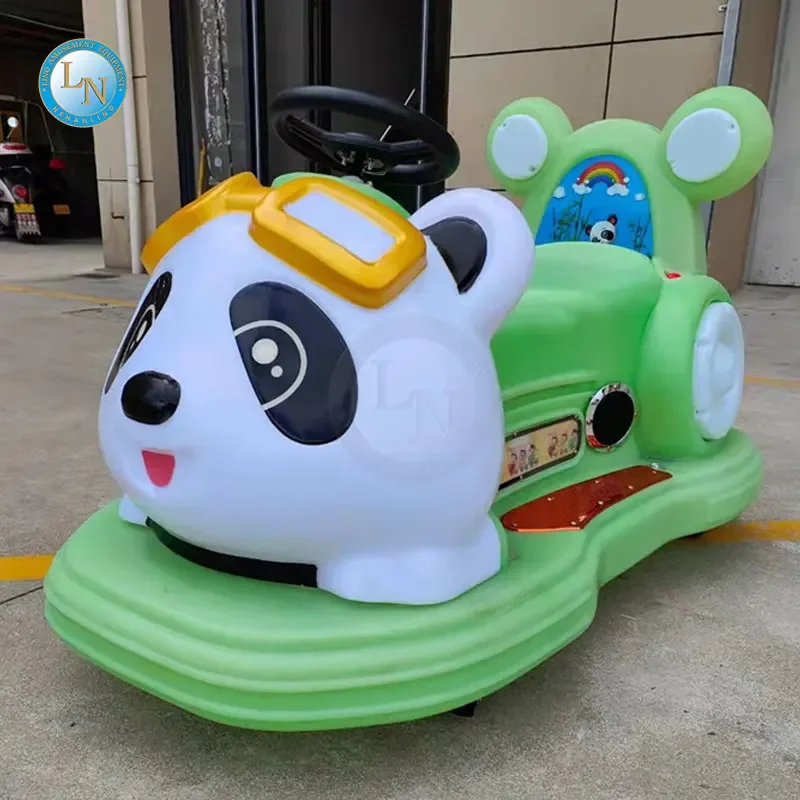 

Amusement Park Shopping Mall Electric Bumper Cars Kids Ride On Light Up Toys Panda Kids Bumper Car