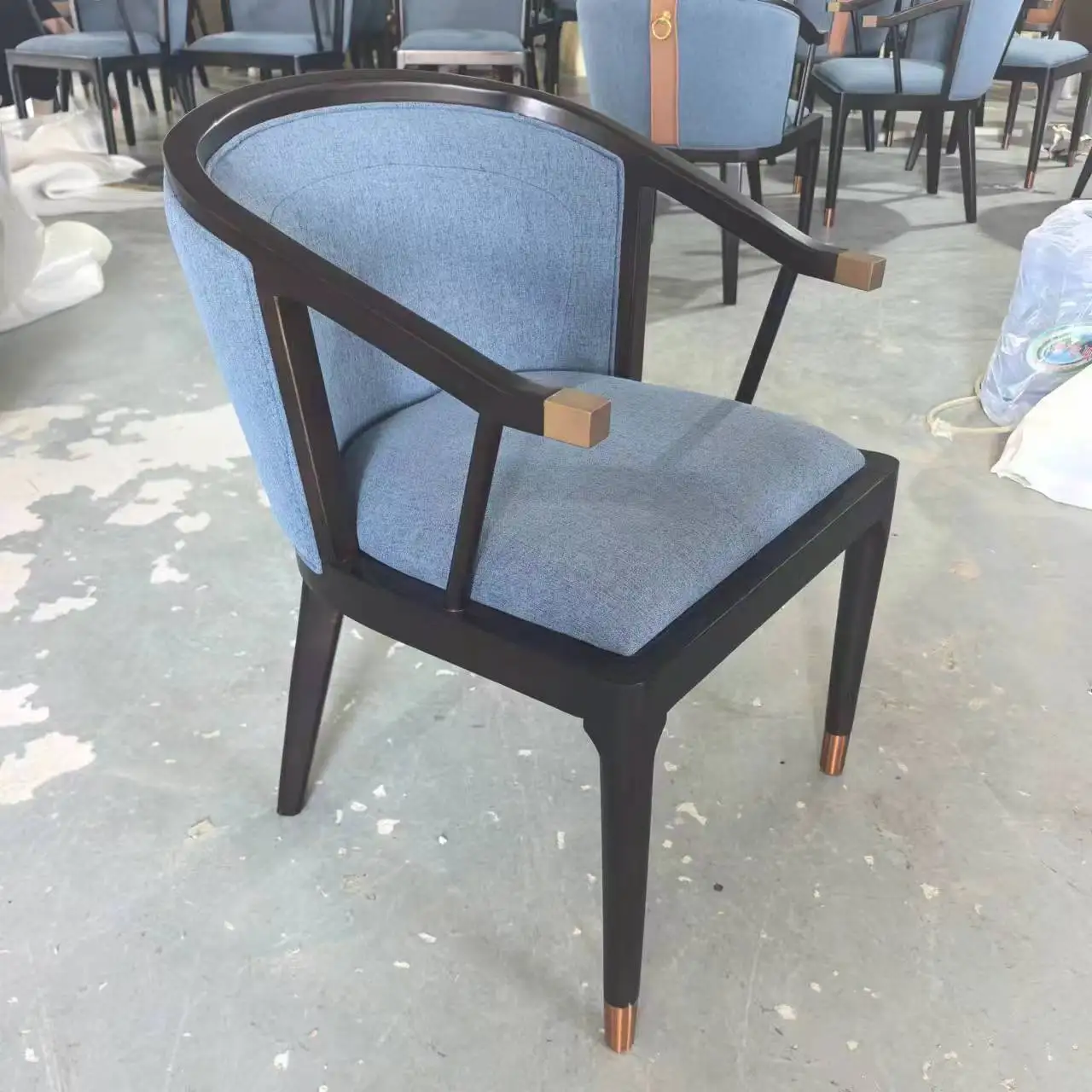 #Italian Style Cafe Chair Solid Wood Leather Dine Chair Living Room Hotel Restaurant Indoor Kitchen Dining Room Chairs