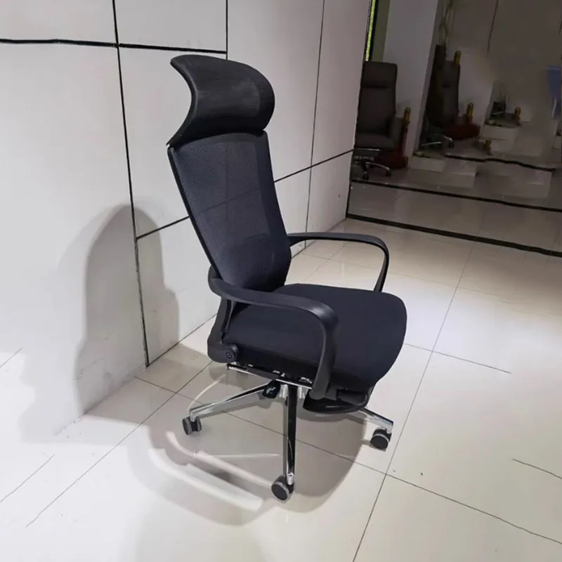 Armpad Cheap Relax Office Chair Mesh Comfy Ergonomic Fancy Modern White Office Chair Computer Recliner Bureau Meuble Furniture image 5