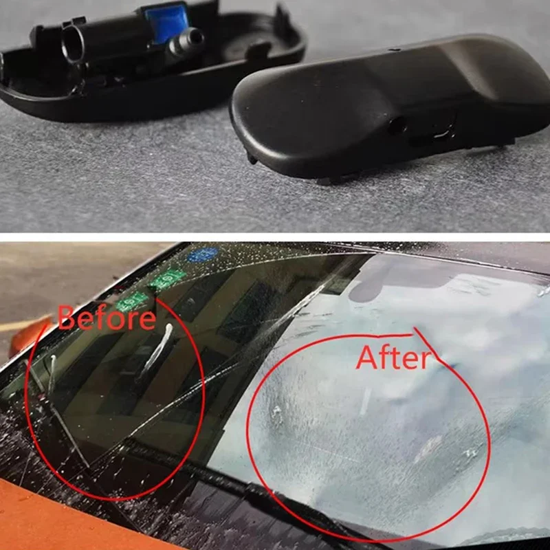 1 Pair Front Windscreen Washer Spray glass water nozzle Jet Heated For Audi A3 A4 A5 A6 A7 A8 Q3 Q5 Q7