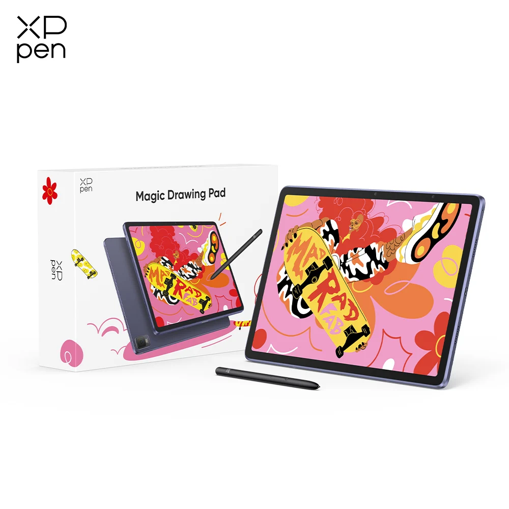 XPPen 매직 드로잉 패드 안드로이드 태블릿, 16K 레벨 X3 프로 펜슬, 12.2 인치 그래픽 태블릿, 8GB, 256GB, 8000mAh 배터리, 안드로이드 12