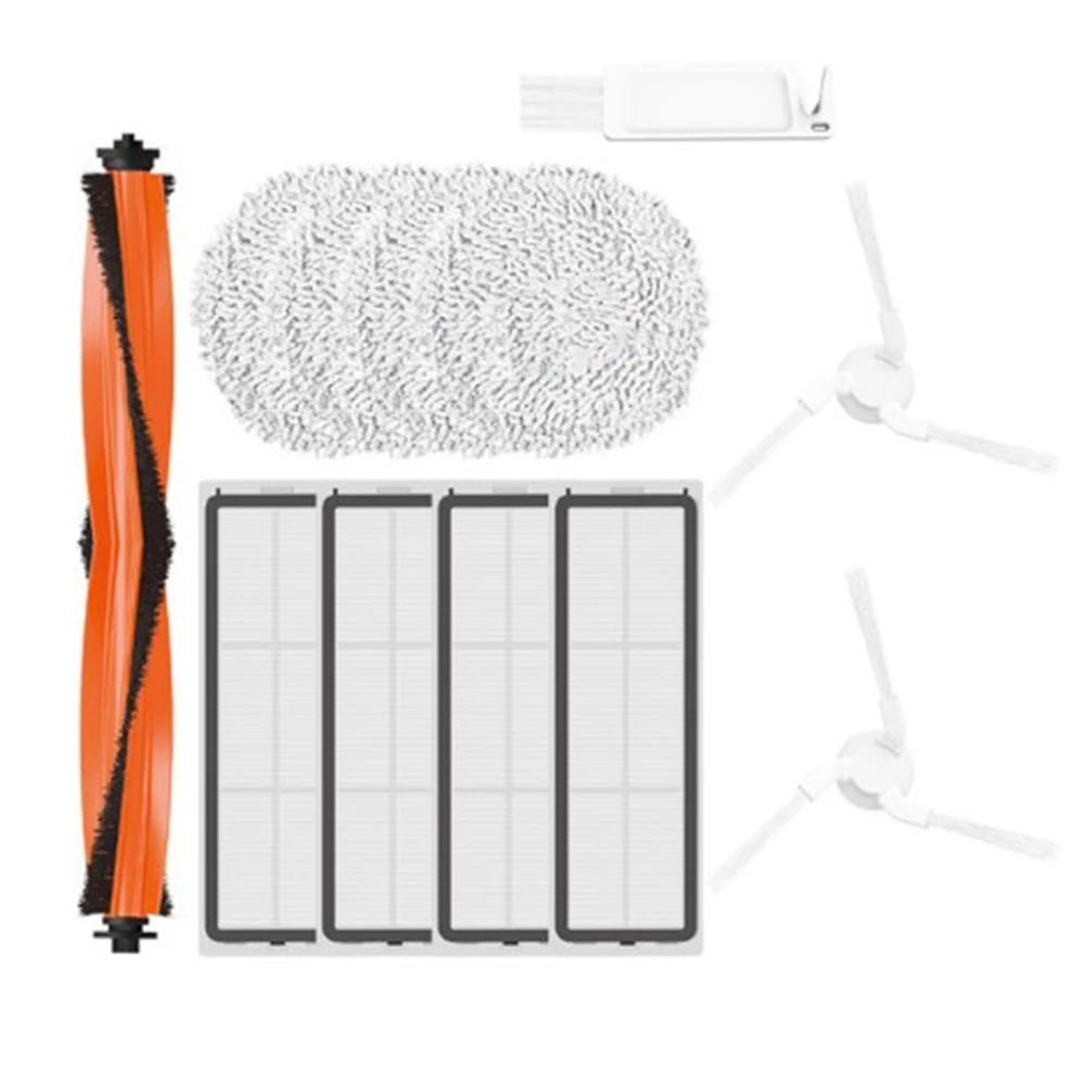 12 Pcs Main Side Brush HEPA Filter Mop Cloth Parts for Xiaomi STYTJ06ZHM / Mijia Pro Vacuum Cleaner