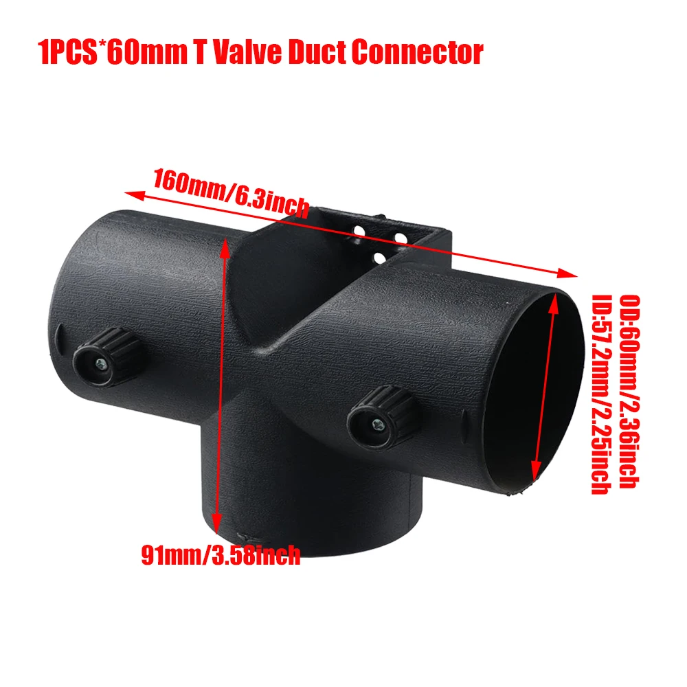 60mm Diameter 1/2M Lengte Air Diesel Heater Duct Buis Slang Uitlaat Uitlaat Joiner Connector voor Webasto Eberspaecher