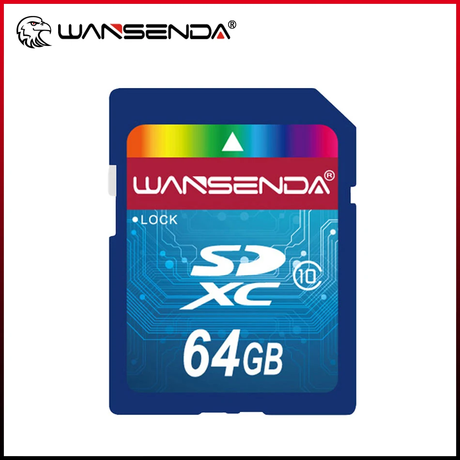 Hotsale WANSENDA SD Memory Card 64GB 32GB Class 10 SD Card 8GB 16GB Transflash SDHC SDXC TF Card Digital Flash Memory Card