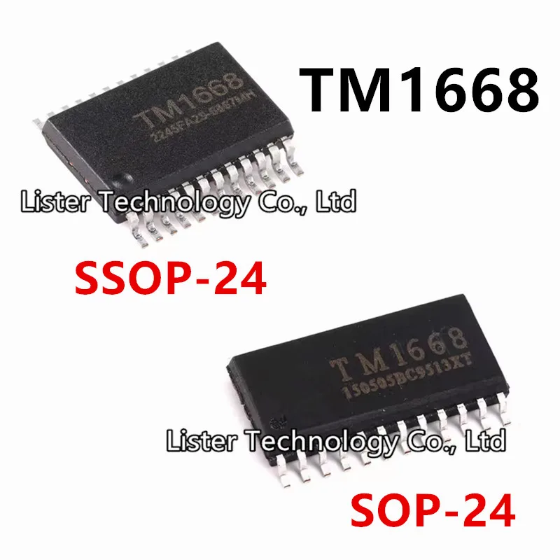 10 ~ 20 Stks/partij Nieuwe Tm1668 Sop-24 SSOP-24 1668 Sop24 Ssop24 Led Display Driver