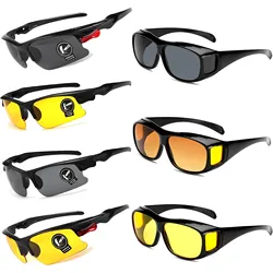 Gafas de visión nocturna para motocicleta, gafas de sol antideslumbrantes universales, a prueba de viento, protección UV para Motocross