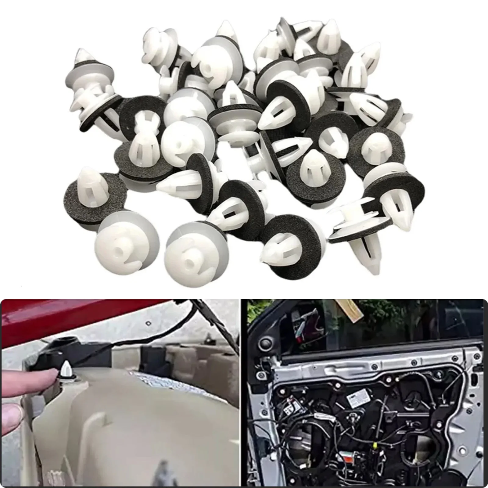 Interior Plastic Trim Clips Door Card Panel Fascia Lining Dashboard 51411973500 For BMW 3/5/7 E36 E34 E46 E38 E39 X5 M3 M5 Z3