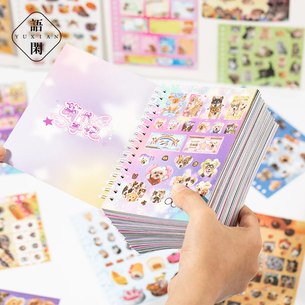 كتاب ملصقات Purrfect للحيوانات الأليفة: ألبوم ملفوف مقطوع بالقالب مع 50+ تصميم رائع للقطط والكلاب للمجلات وسجل القصاصات وجاكا ديسمبر