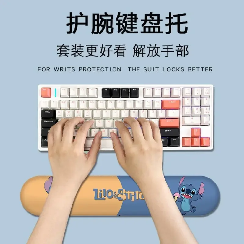 

Коврик для мыши со стежком, милый мультяшный трехмерный коврик для запястья, мягкая клавиатура, подставка для рук, мышь, 3D силиконовые офисные аксессуары для девочек