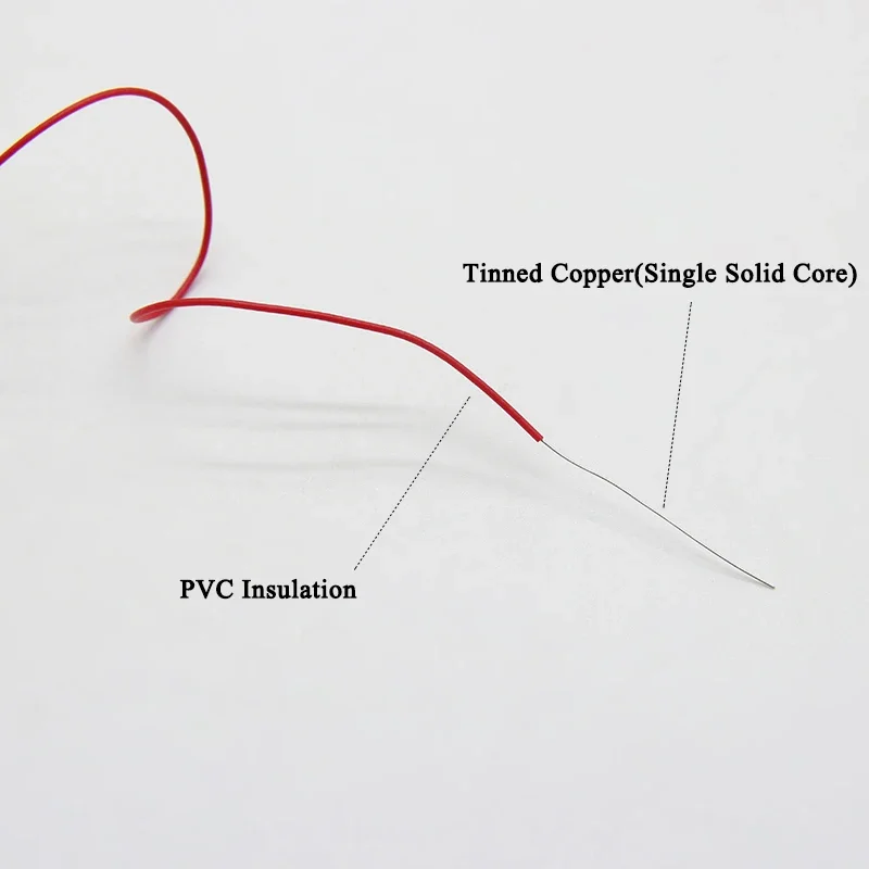 250m/roll 30AWG UL1423 Colored Insulation Cable Copper Core Test Wrapping Wire Tinned Copper PCB Solid Wire Line