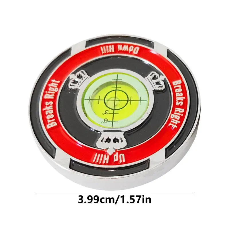 Golf Ball Marker Alloy High Precision Golf Ball Green Reading Aid With Scale Portable Golf Accessories For Golf Course Driving