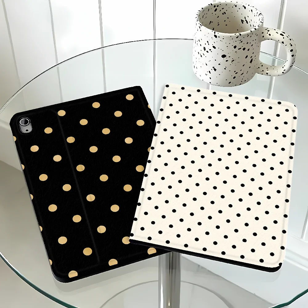 Case for Samsung Galaxy Tab S10FE S10 Plus S11 S9 FE S9+ S10 Lite A7 Lite A11 A8 S7 S8+ A9Plus with Pencil Slot Black Dot