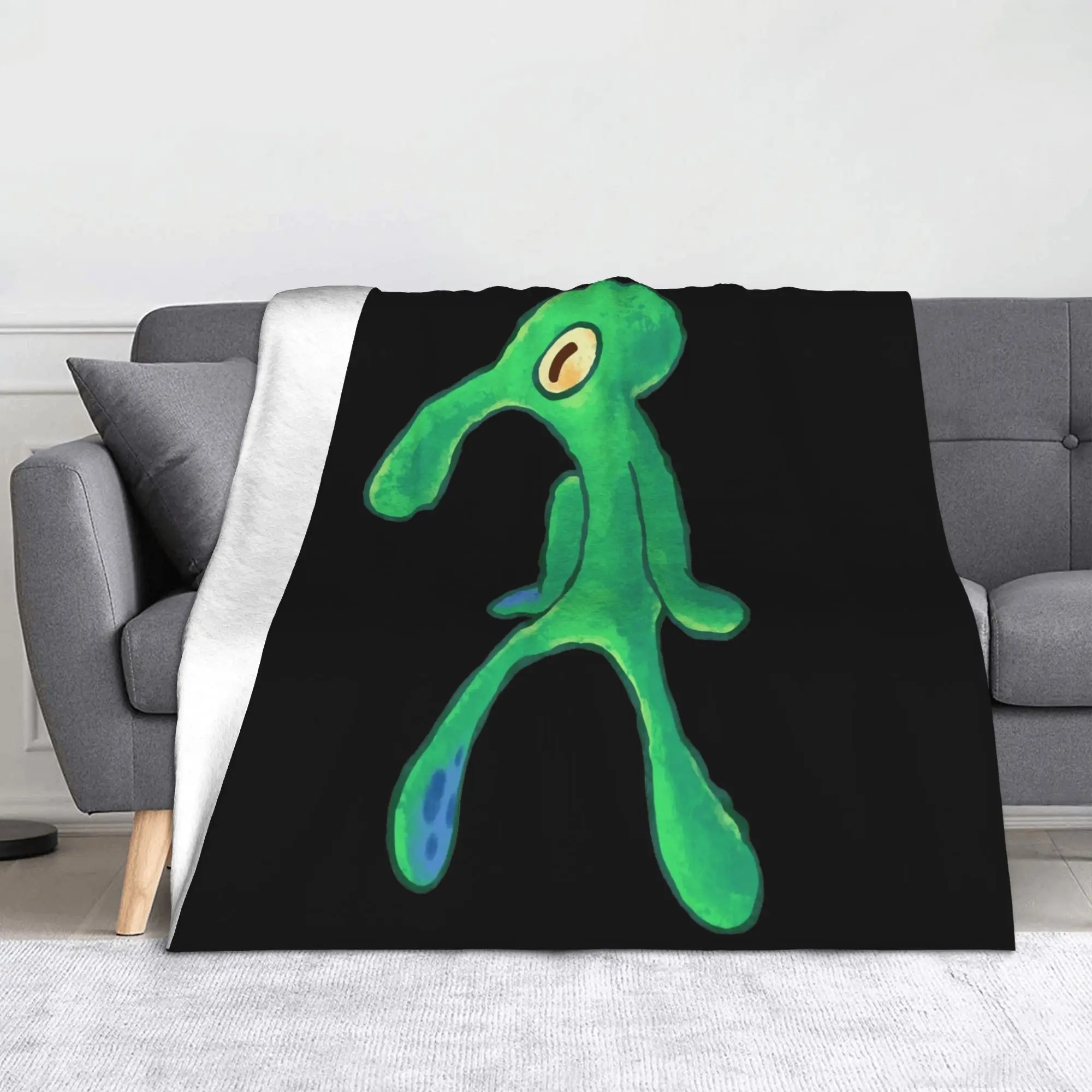 

Трикотажные одеяла SpongeBobing Bold And Brash, фланелевое легкое тонкое одеяло с героями мультфильмов для кровати, покрывало