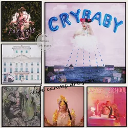 Pop Singer Melanie Martinez Music Cover After School/cry Baby Art Poster Canvas Painting Wall Print Picture for Room Home Decor