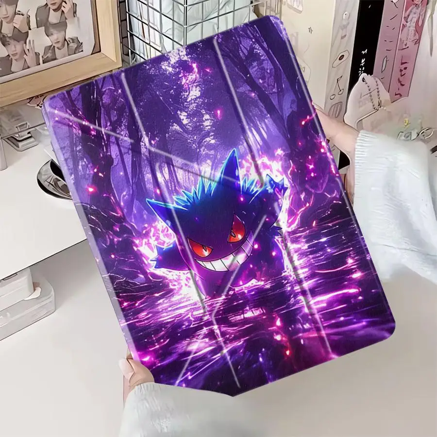 

Funny Pokemon Gengar Holder Cover Tablet Case For iPad Pro 2025 Air 4 5 M3 M2 1 2 M4 11inch Mini 6 7 Pro 11th 10th 9th 8th 7th