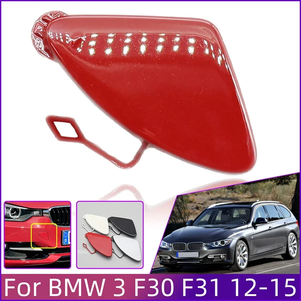 

Car Accessories Front Bumper Towing Eye Hook Cover For BMW 320 328 330 335 F30 F31 2012-2015 High Quality Painted Trim Cap Lid