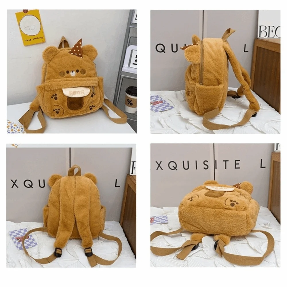 Kreativer Cartoon-Bär-Rucksack, große Kapazität, Schultasche, lustige, leichte Kindergartentasche