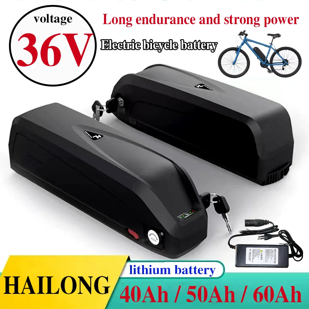 

Hailong Battery Built in BMS 36V 60Ah Electric Bicycle Battery 18650 Large Capacity Power Battery Pack