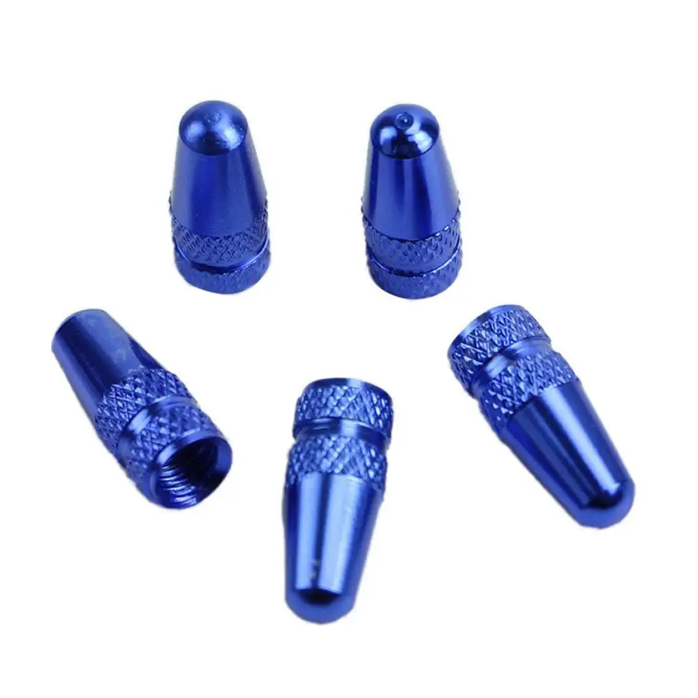 5Pcs Aluminium Alloy Presta Air Valve Caps Bike Bicycle Fixie MTB Presta Wheel Rim Tyre Stem Air Valve Caps Dust Cover Tool