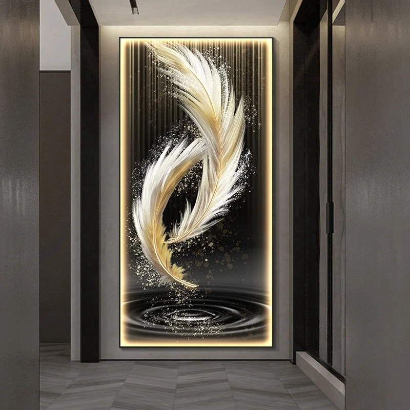 

Modern LED Crystal Porcelain Wall Lamp Indoor Living Room Corridor Kitchen Restaurant Feather Lustre Home Decoration Mural Light