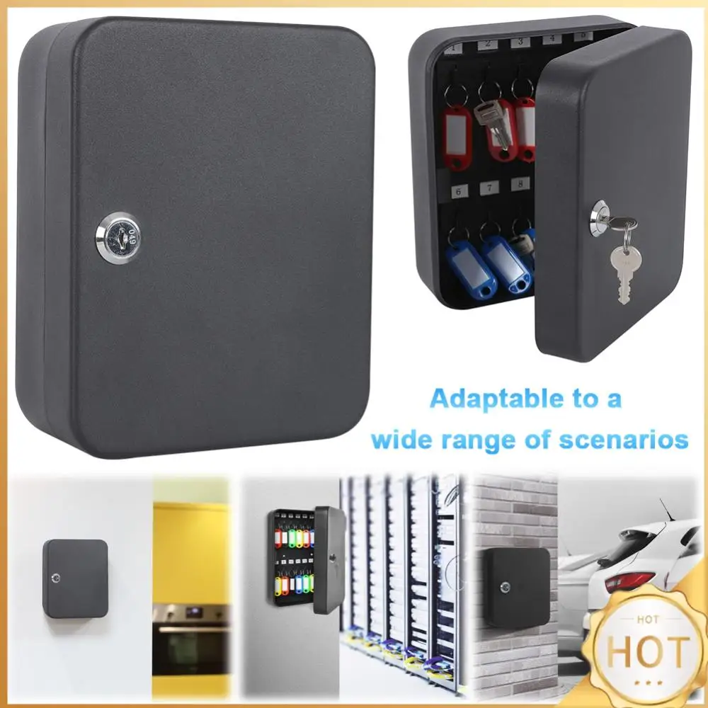 Комбинированный шкаф для ключей, 20 крючков для ключей, органайзер для ключей с замком для ключей/кода, ящик для хранения ключей, шкаф для ключей, защитный замок, ящик для ключей