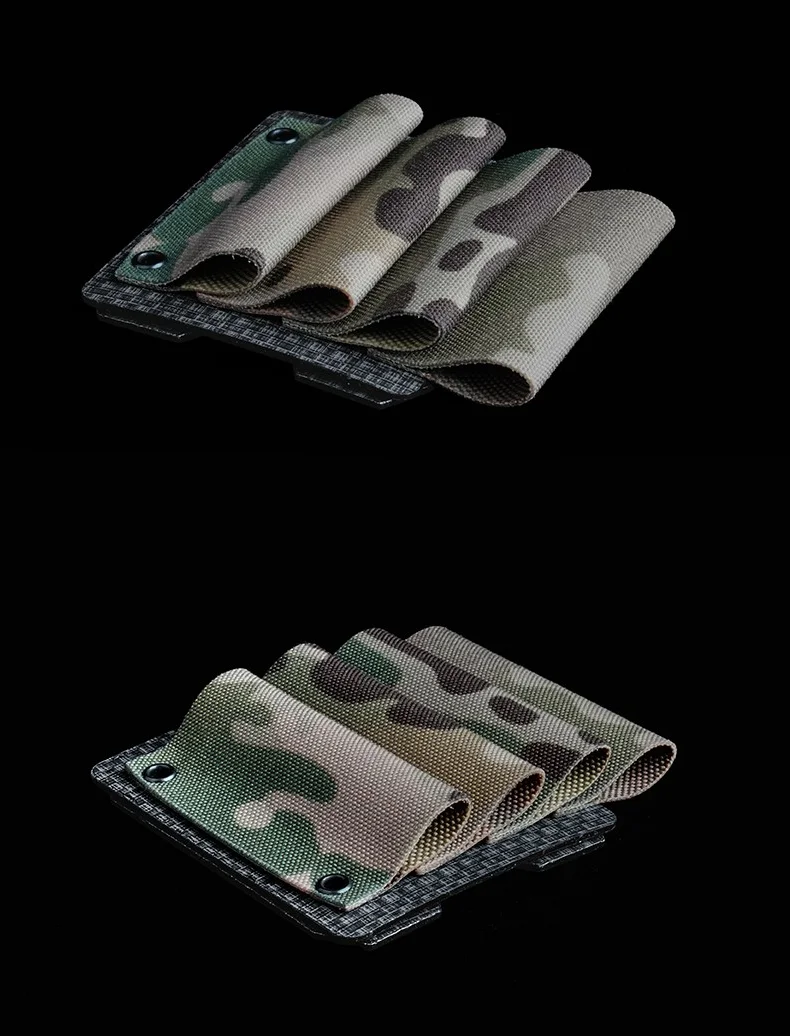 4er-Pack MOLLE-Aufbewahrungstaschen für Leuchtstäbe, Chemlights-Batterien, kompatibel mit Westen, Brust, Rigs, Outdoor, Jagd, Nachtangeln – Detail 2
