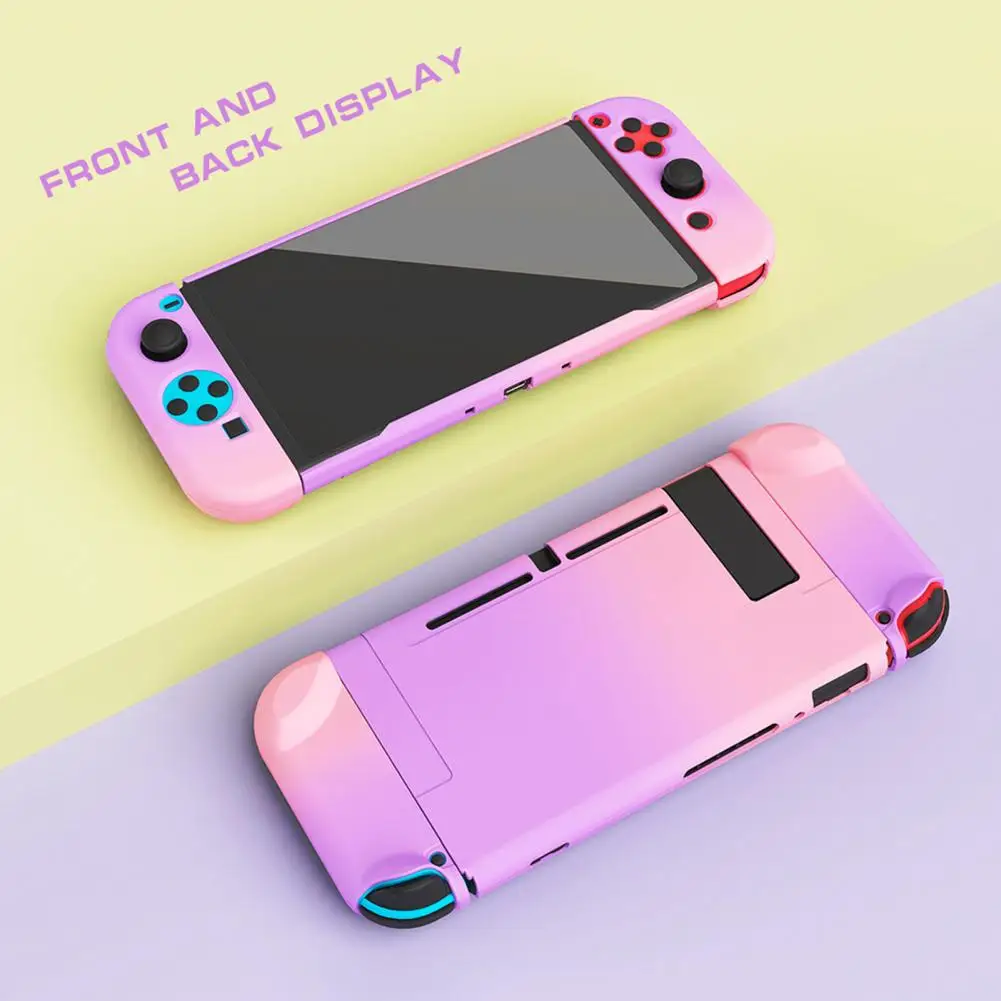 

Game Console Protective Cover Ultra thin Shockproof Gradient Game Console Hard PC Shell for Switch