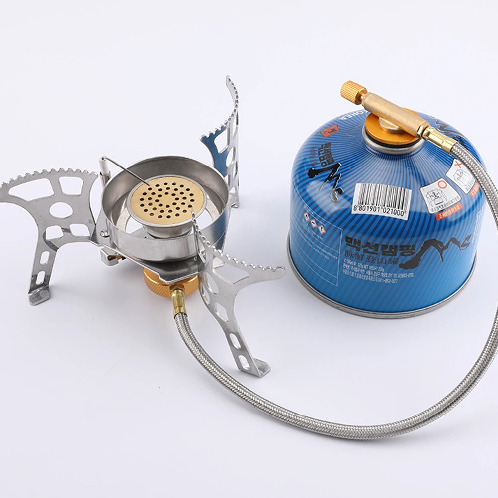 

Windproof Stove Burner For Camping High Temperature Resistant Durable Portable Outdoor Stove Burner Ignition Fuel Saving