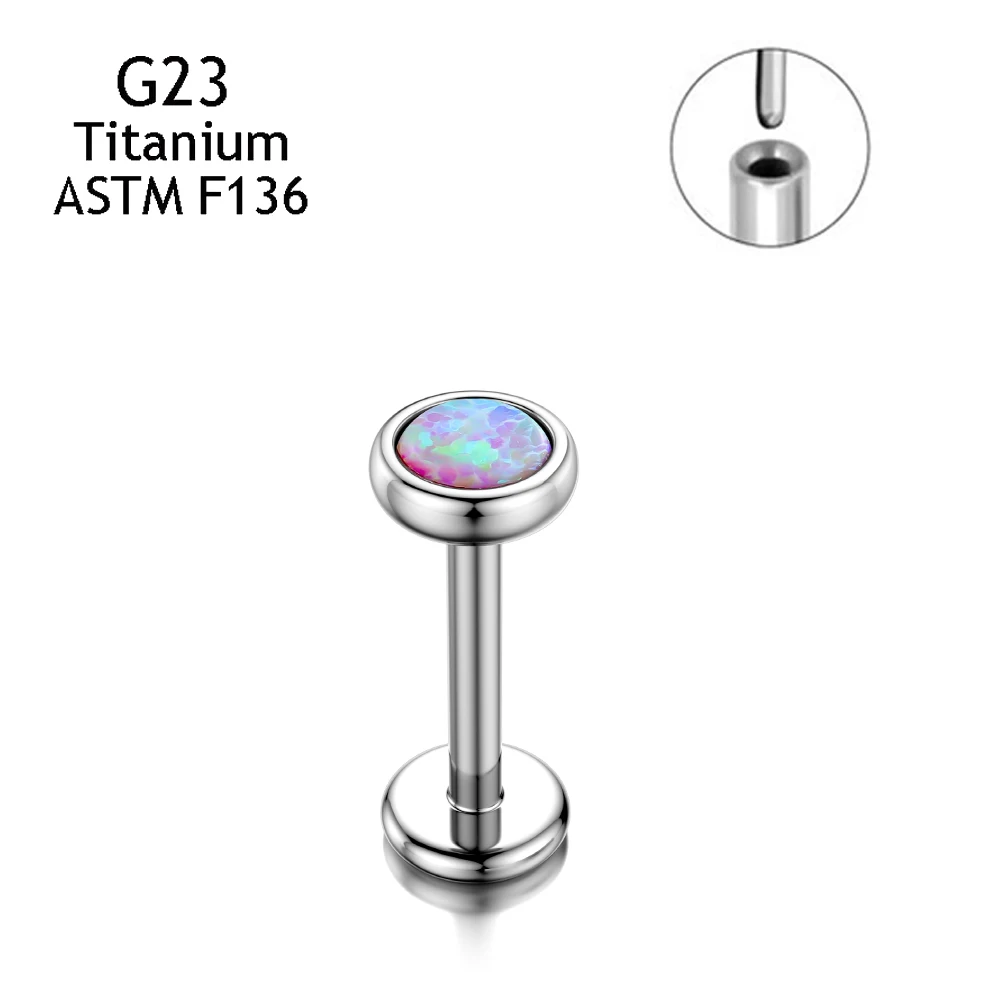 G23 Titanium Nose Conch Cartilage Push Pin Insertion Studs