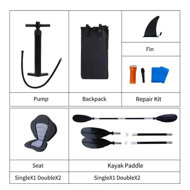 50% di sconto 2023 nuovo Design singolo 1 persona Touring Fishing Float Kayak portatile