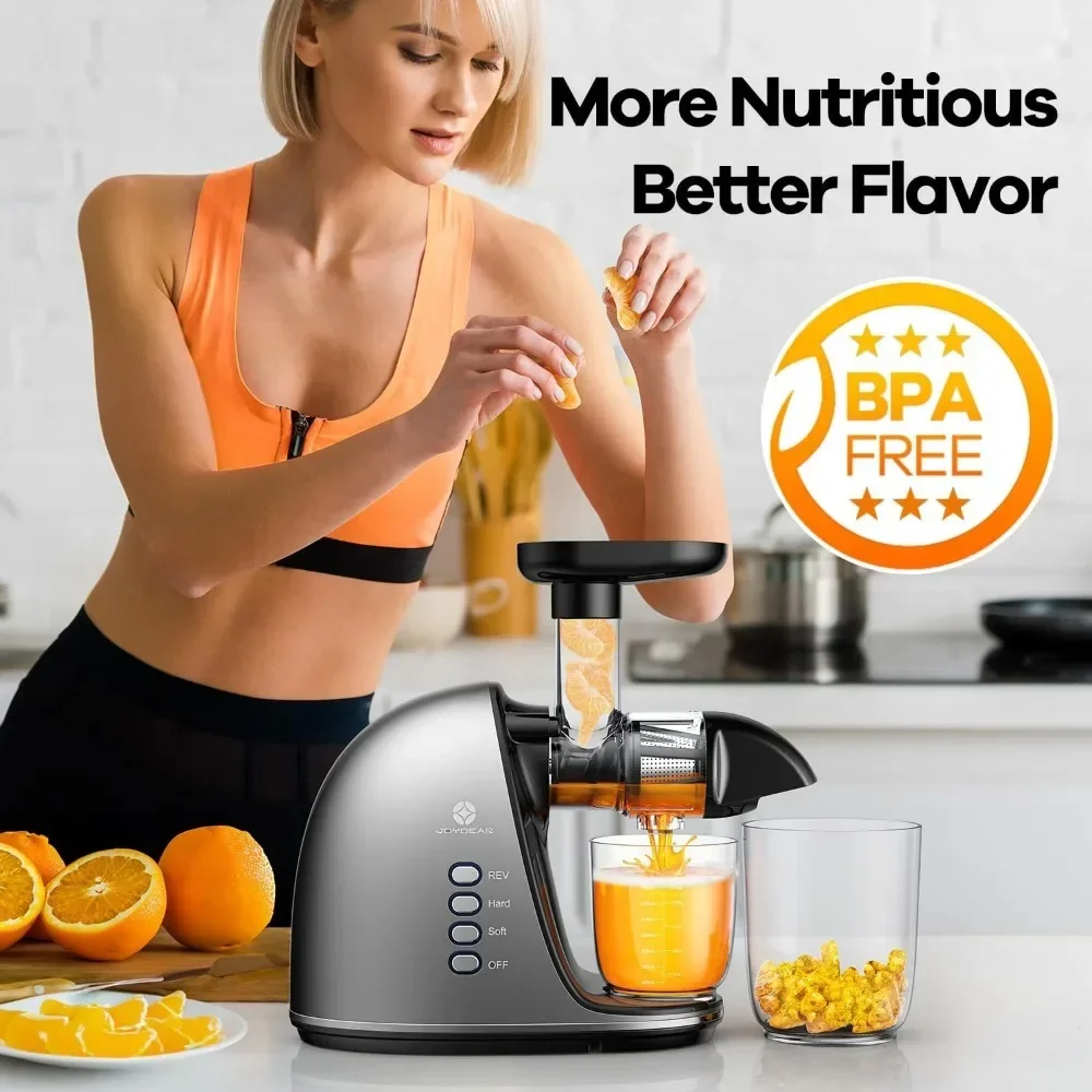 tt Kaltpress-Entsafter-Maschine: Leicht zu reinigender, langsam kauender Extraktor für Gemüse und Obst