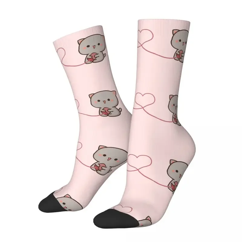 New Men's Socks Hip Hop Peach And Goma Mochi Cat Sock Cute Bear Graphic Women Sock Spring Summer Autumn Winter