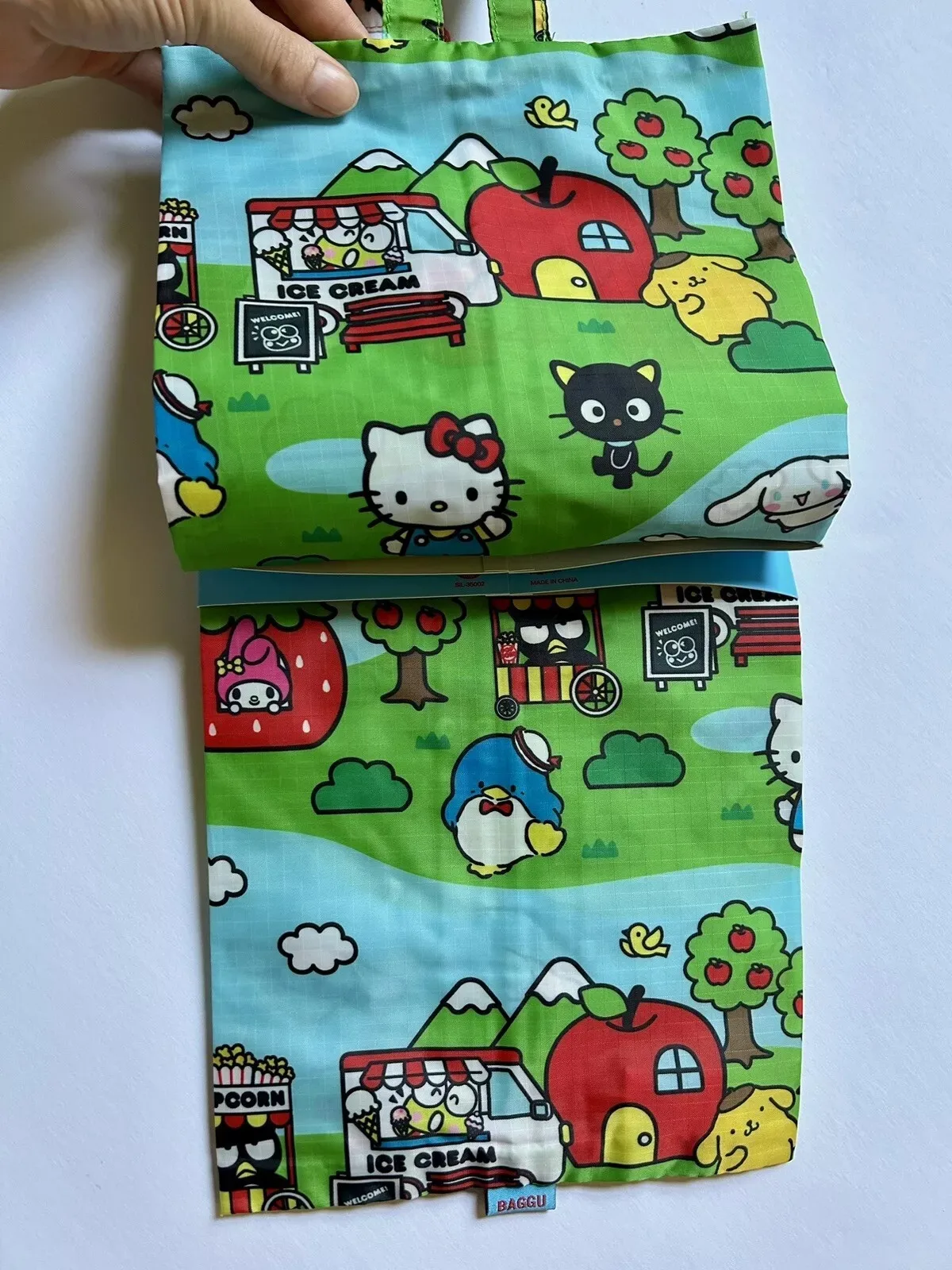 Hello Kitty Cartoon Reise-Aufbewahrungstasche Dreiteiliges Set Reise- und Haushaltsgepäck-Organizer Tragbare Sortierbox für Kleidung, Unterwäsche und Socken B – Detail 7
