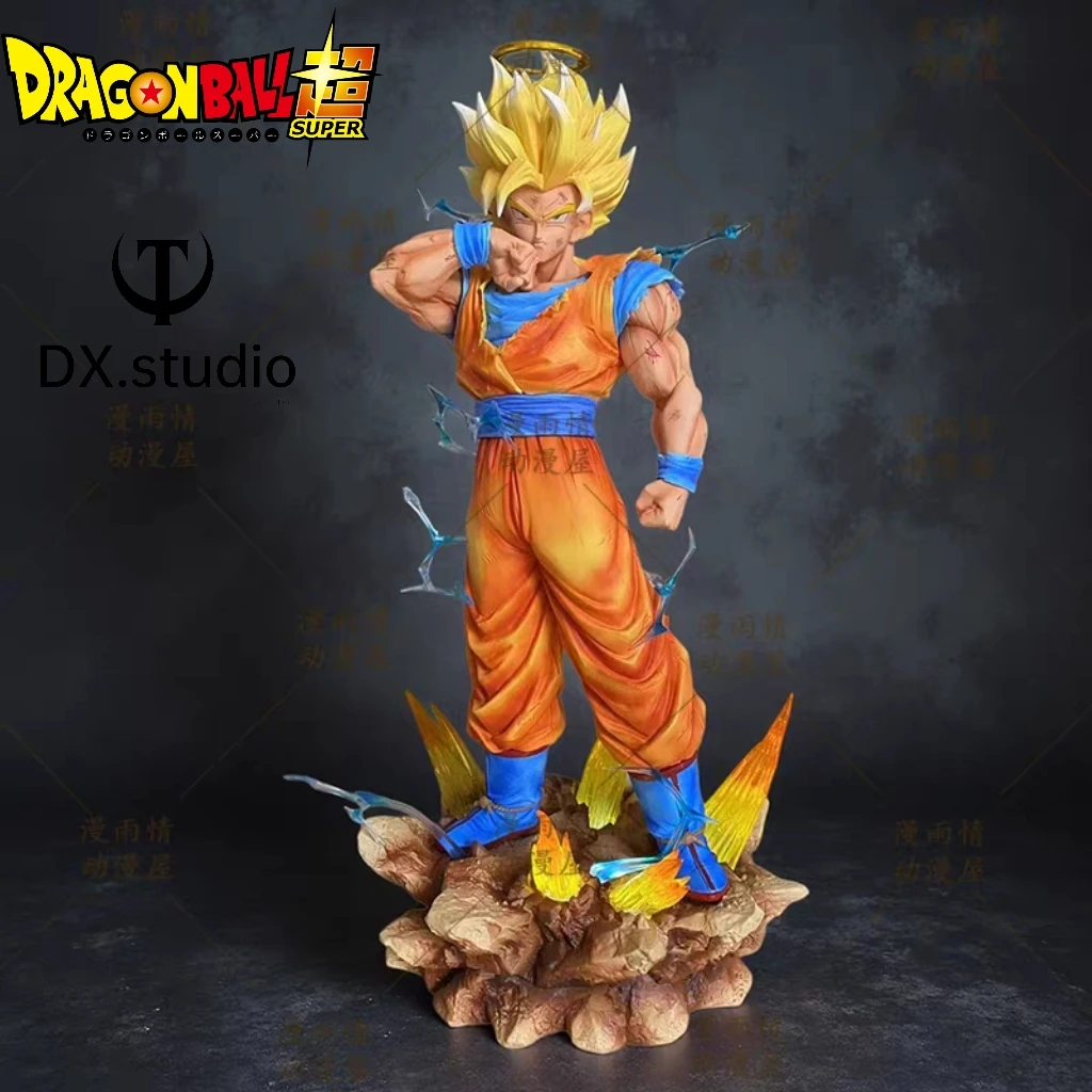 JG Studio Dragon BallZ Infinite Super Saiyan 2 Goku Form SSj3 11.81 بوصة/34 سنتيمتر يمكن أن تكون متوهجة حركة PVC معركة الشكل اللعب الهدايا