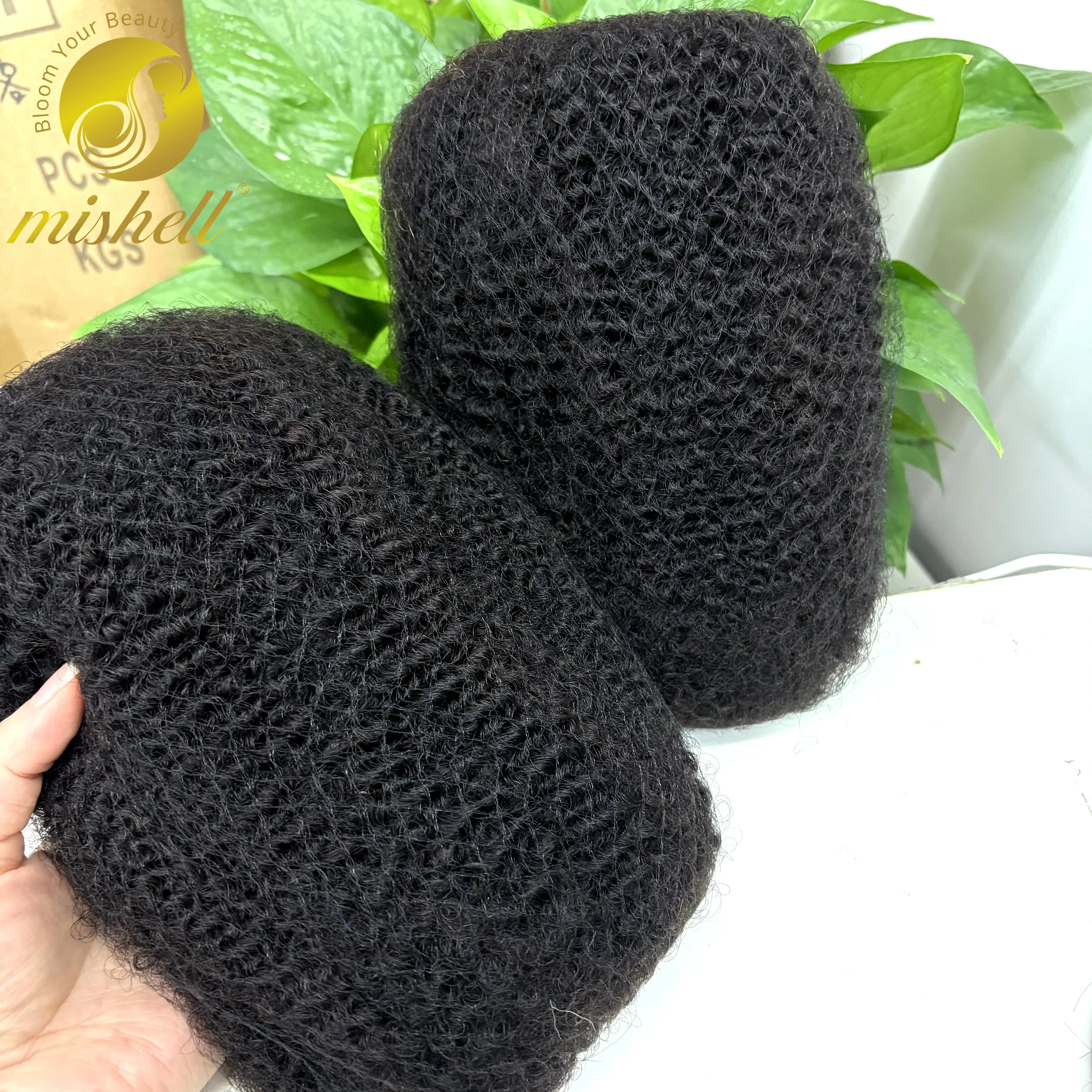 30/50g/Pack 10-18In 4C Afro Kinky Human Hair Bulk 100% Human Hair Soft Afro Kinky Bulk for Locs Extensions/Twists/Braids