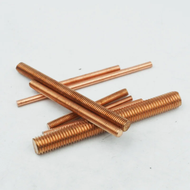 Copper Fully Threaded Metric Bar Studding Rods M4 M5 M6 M8 M10 M12 M16 M18 M20