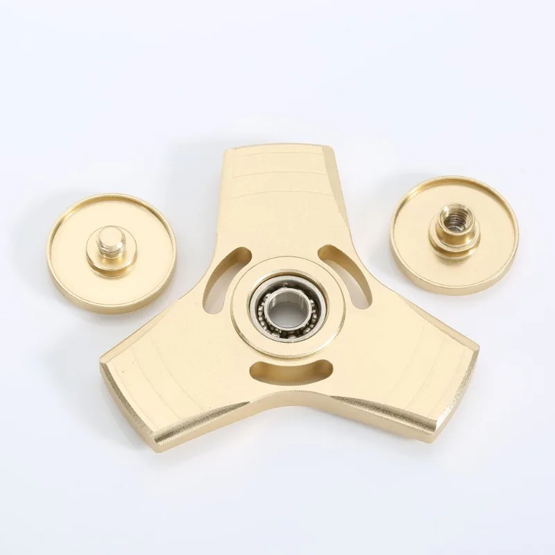 Aluminum Alloy 3D Triangle Hand Spinner Anti-anxiety EDC Fidget Toy for Adult Children Creative Metal Triangle Stress Relief Toy