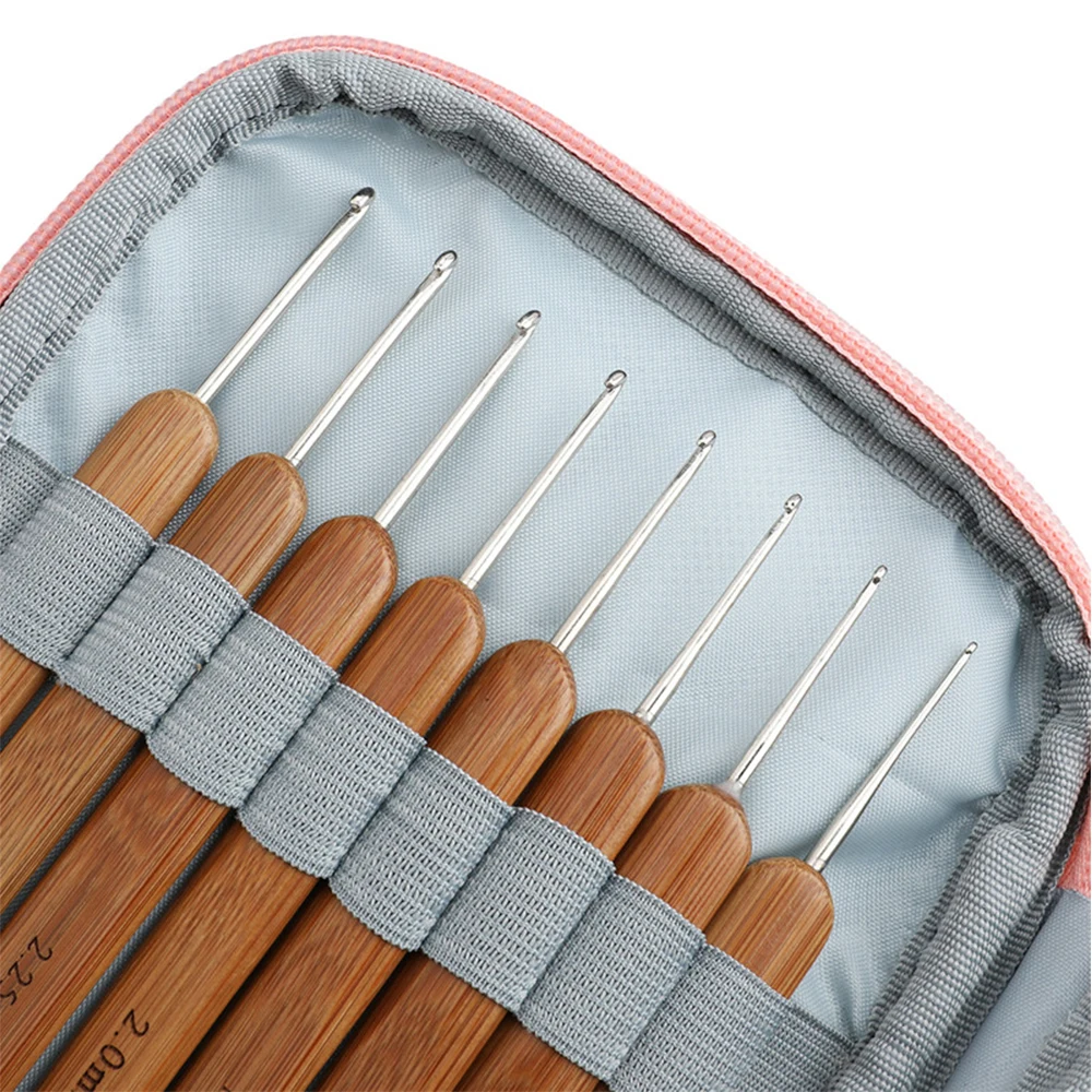 Imagem -05 - Ergonomic Crochet Hooks Kit com Bolsa Weave Yarn Grupo Faça Você Mesmo Hand Knitting Craft Tool para Iniciantes 68 Pcs