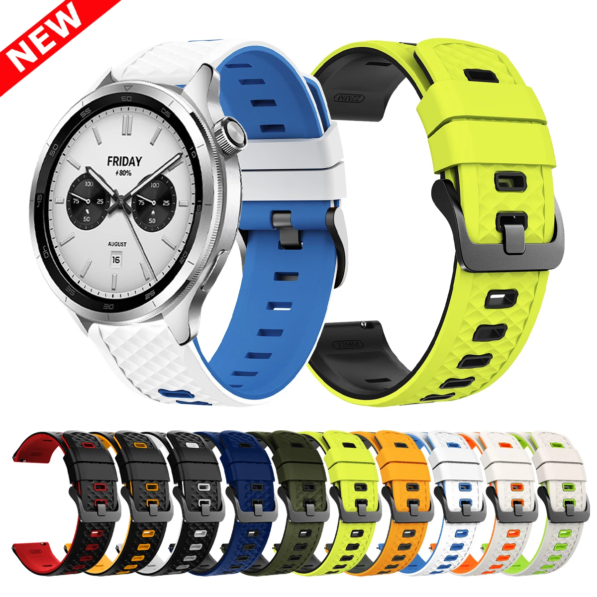 22Mm Silicone Strap… - image