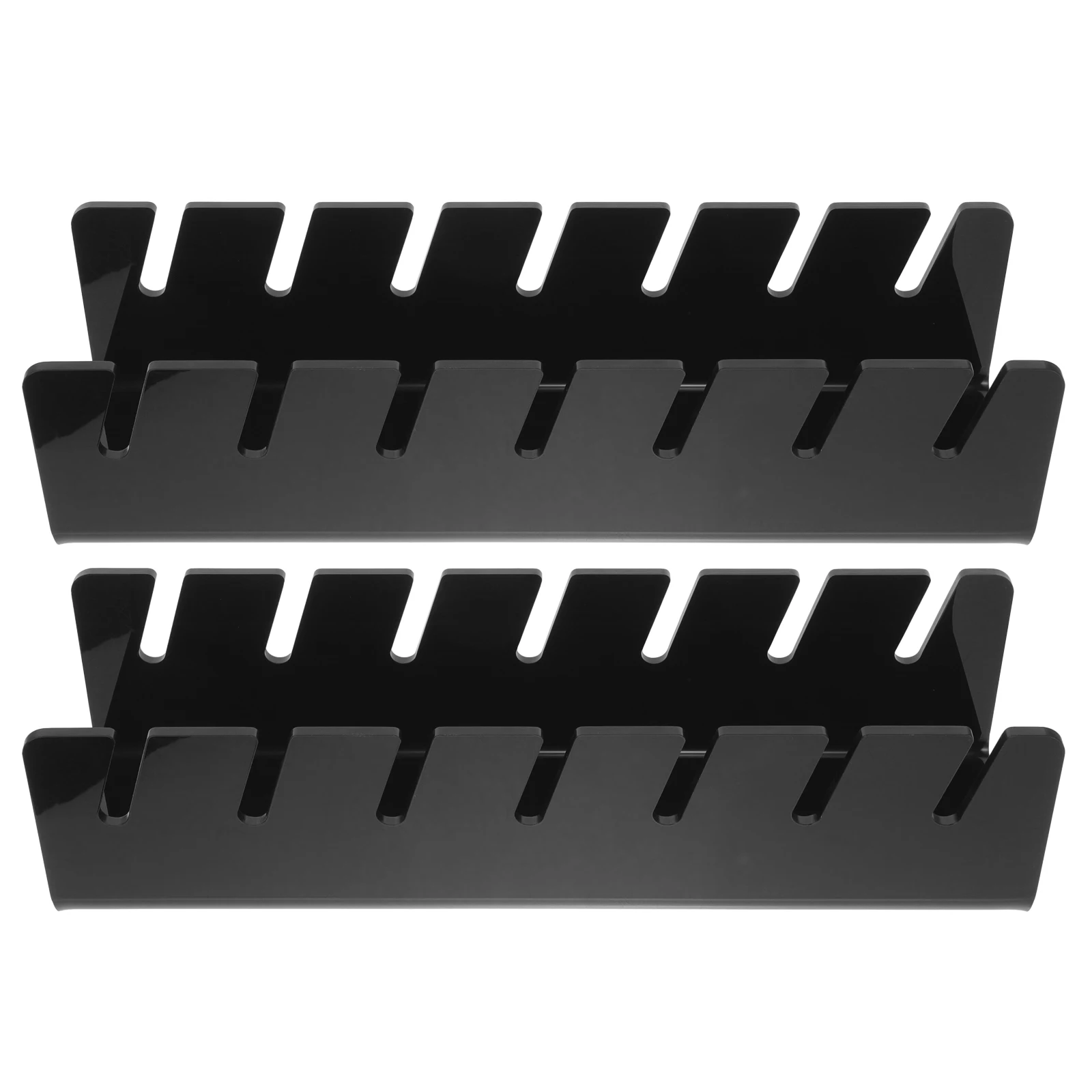 

2pcs Acrylic Hat St Display Rack for Baseball Cap Storage Black Desktop Tabletop Home Shop Reusable Holder Bracket